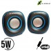 Caixa de Som 5W RMS X-Cell XC-CM-12 - Azul